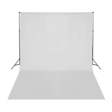 Vidaxl achtergrond zonder standaard 500x300 cm katoen wit
