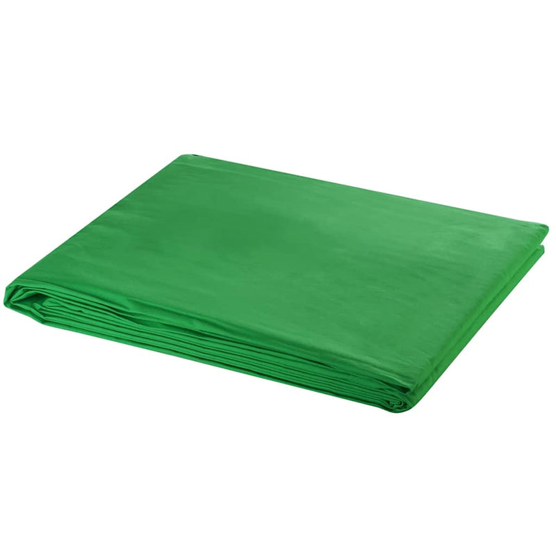 Load image into Gallery viewer, Vidaxl achtergrond zonder standaard chromakey 600x300 cm katoen groen
