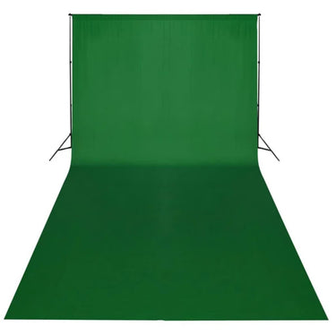 Vidaxl achtergrond zonder standaard chromakey 600x300 cm katoen groen