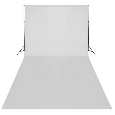 Vidaxl achtergrond zonder standaard 600x300 cm katoen wit