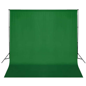 Vidaxl achtergrondsysteem 600x300 cm groen