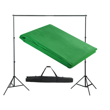Vidaxl achtergrondsysteem 300x300 cm groen