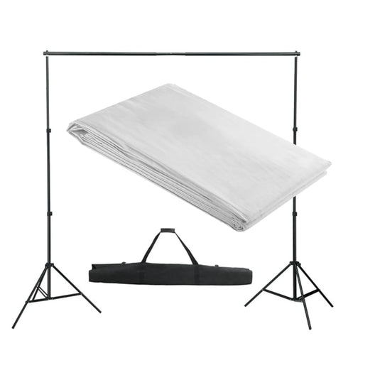 Vidaxl achtergrondsysteem 300x300 cm wit