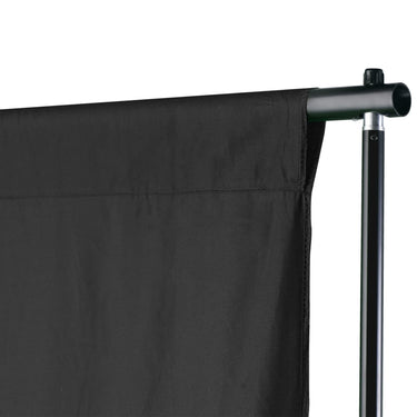 Vidaxl achtergrondsysteem 500x300 cm zwart