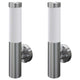 VidaXL Buitenlamp RVS Savona (2 stuks)