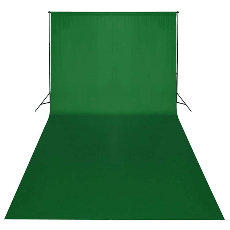 Load image into Gallery viewer, Vidaxl studioset met groene achtergrond en lampen 600x300 cm
