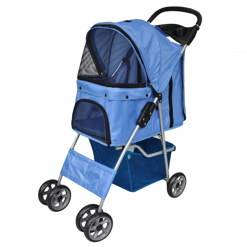 Load image into Gallery viewer, Vidaxl wandelwagen voor hond blauw

