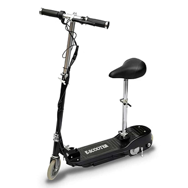 Load image into Gallery viewer, Vidaxl step elektrisch met zitje 120 w zwart
