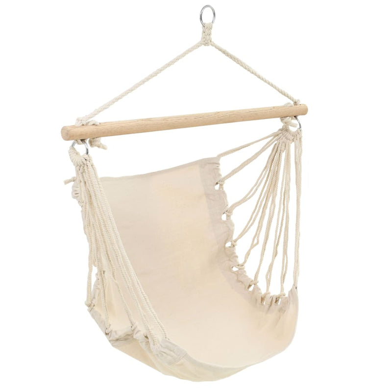 Load image into Gallery viewer, Vidaxl hangstoel creme wit (large)
