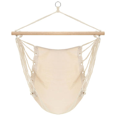 Vidaxl hangstoel creme wit (large)