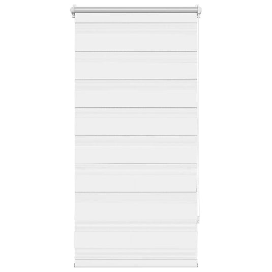 Vidaxl zebra rolgordijn 60,9 x 120 cm stofbreedte 56,7 cm wit