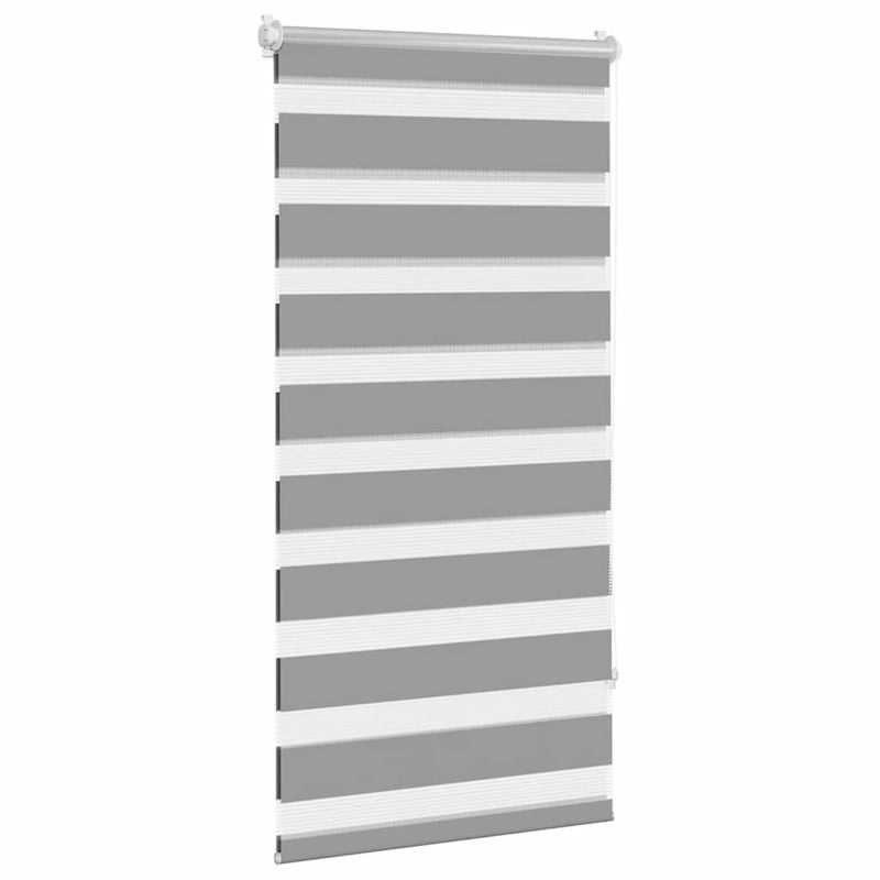Load image into Gallery viewer, Vidaxl zebra rolgordijn 80,9 x 150 cm stofbreedte 76,7 cm grijs
