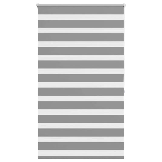 Vidaxl zebra rolgordijn 80,9 x 175 cm stofbreedte 76,7 cm grijs