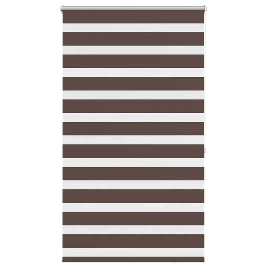 Vidaxl zebra rolgordijn 80,9 x 175 cm stofbreedte 76,7 cm koffiebruin
