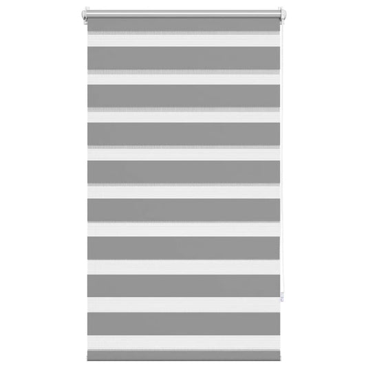 Vidaxl zebra rolgordijn 90,9 x 150 cm stofbreedte 86,7 cm grijs