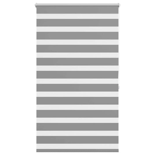 Vidaxl zebra rolgordijn 100,9 x 175 cm stofbreedte 96,7 cm grijs
