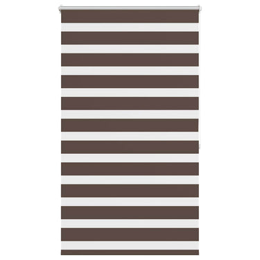 Vidaxl zebra rolgordijn 100,9 x 175 cm stofbreedte 96,7 cm koffiebruin
