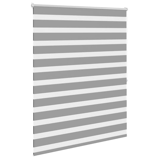 Vidaxl zebra rolgordijn 120,9 x 175 cm stofbreedte 116,7 cm grijs