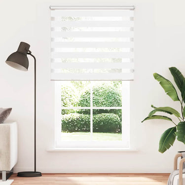 Vidaxl zebra rolgordijn 120,9 x 230 cm stofbreedte 116,7 cm wit