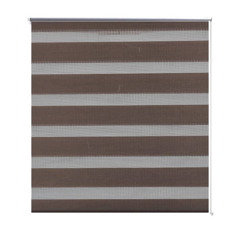Load image into Gallery viewer, VidaXL Duo rolgordijn 120 x 230 cm koffiebruin
