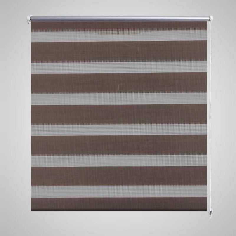 Load image into Gallery viewer, VidaXL Duo rolgordijn 120 x 230 cm koffiebruin
