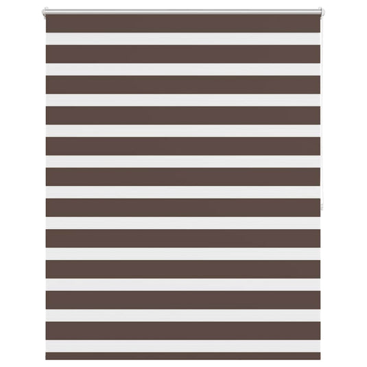 VidaXL Duo rolgordijn 140 x 175 cm koffiebruin