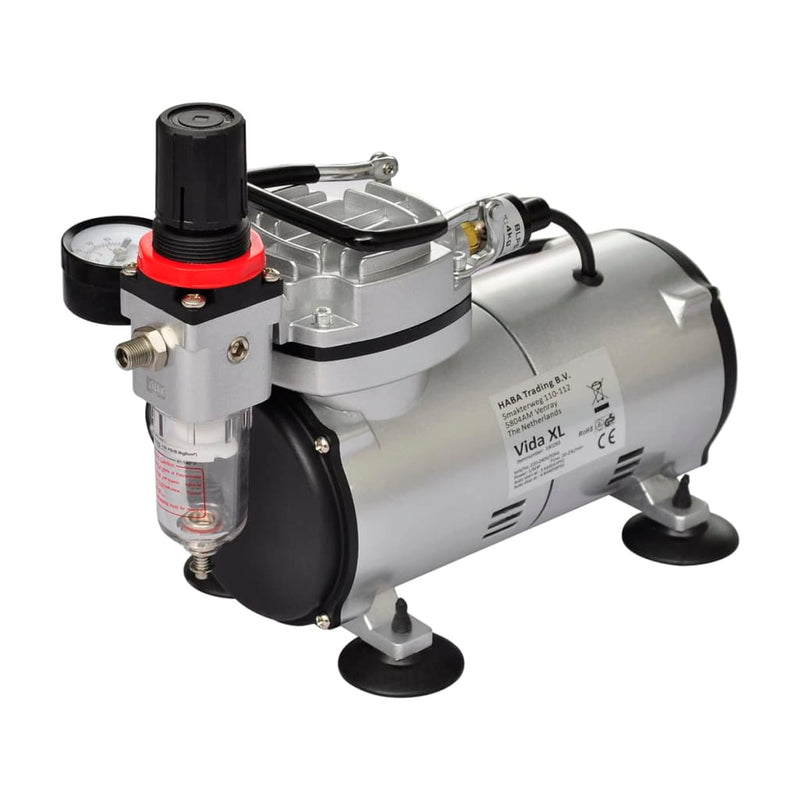 Load image into Gallery viewer, Vidaxl airbrush-compressorset met 2 pistolen
