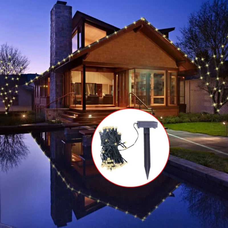 Load image into Gallery viewer, Vidaxl led-lichtsnoer solar warmwit
