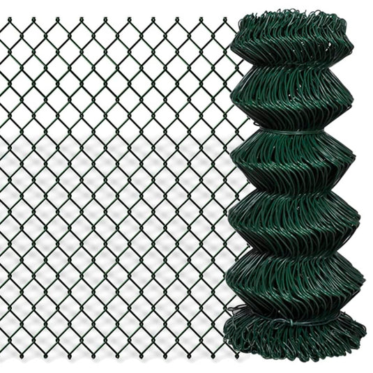 Vidaxl gaashek 0,8x25 m staal groen