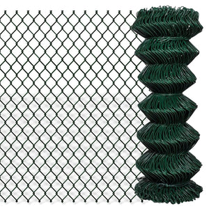 Vidaxl gaashek 1x25 m staal groen