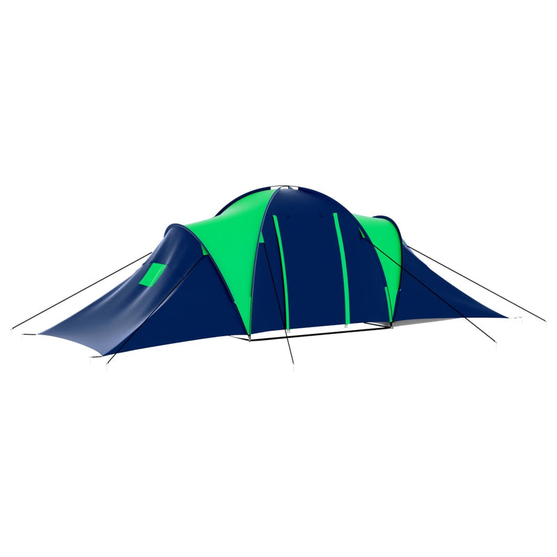 Load image into Gallery viewer, Vidaxl tent 9-persoons polyester blauw en groen
