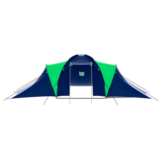 Vidaxl tent 9-persoons polyester blauw en groen