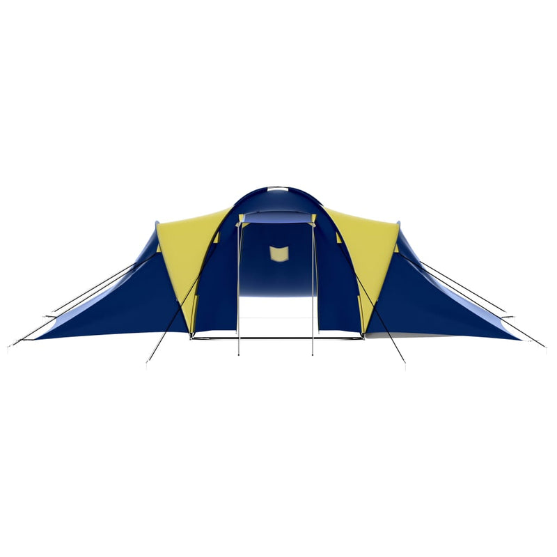 Load image into Gallery viewer, Vidaxl tent 9-persoons polyester blauw en geel
