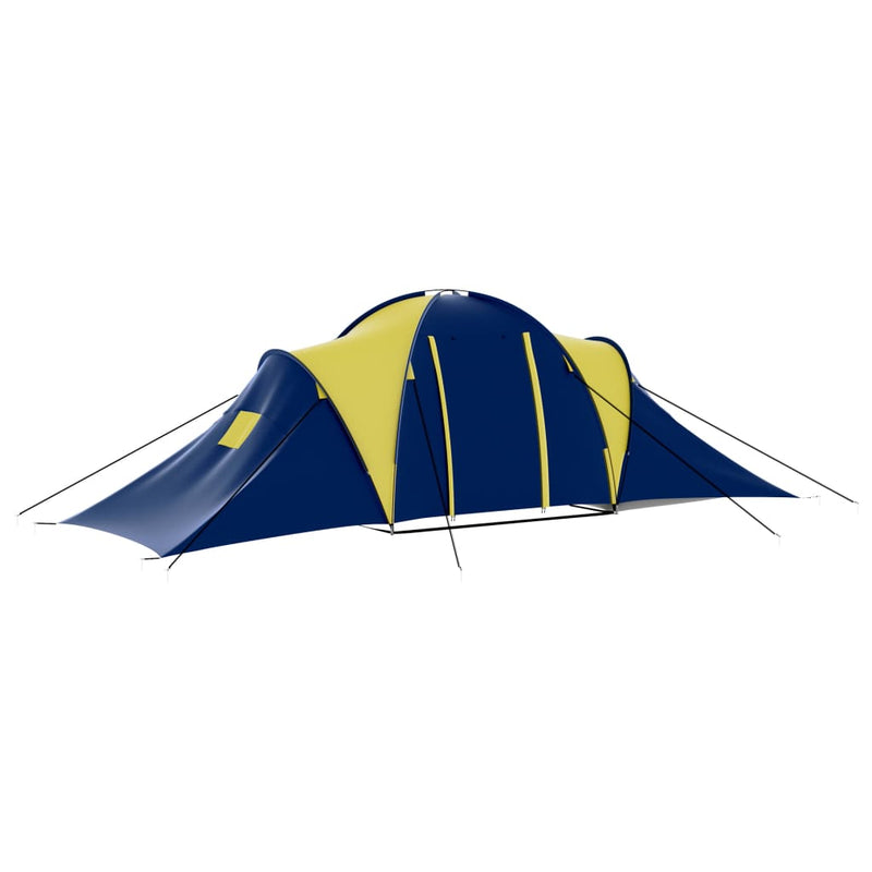 Load image into Gallery viewer, Vidaxl tent 9-persoons polyester blauw en geel
