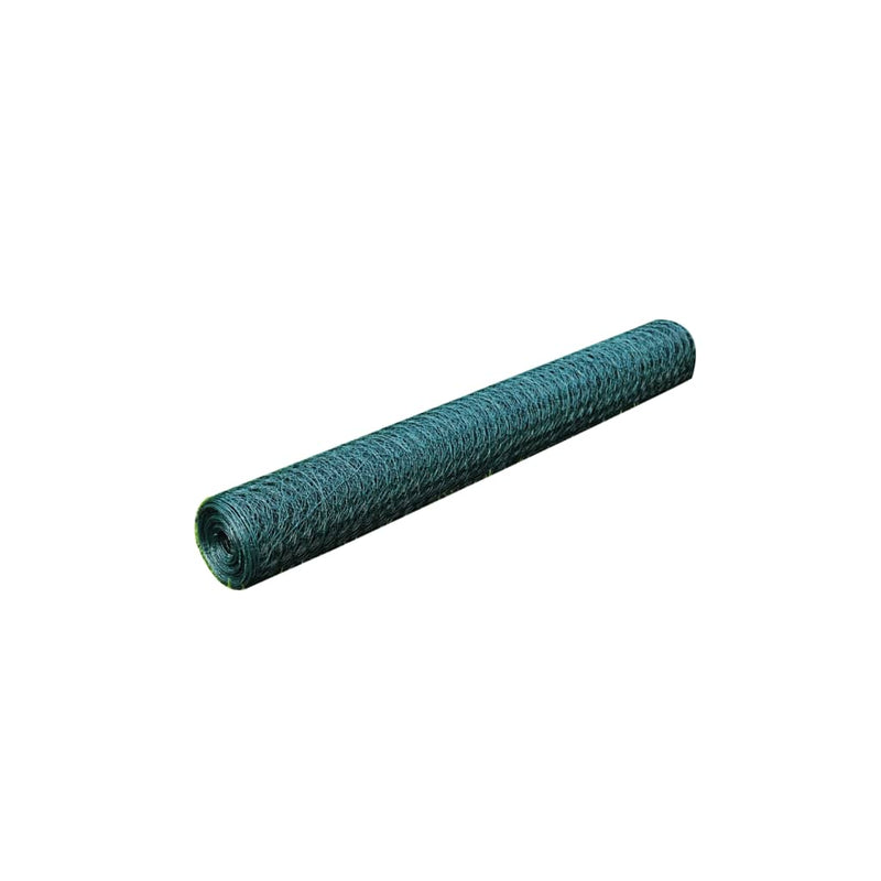 Load image into Gallery viewer, Vidaxl kippengaas 25x0,5 m met pvc coating groen
