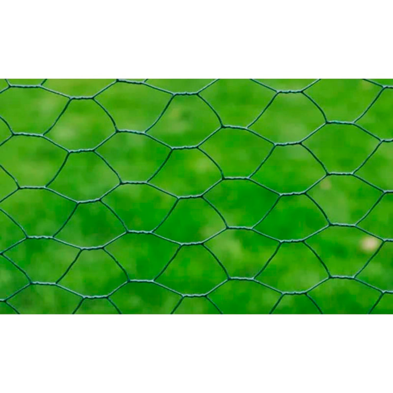 Load image into Gallery viewer, Vidaxl kippengaas 25x0,5 m met pvc coating groen
