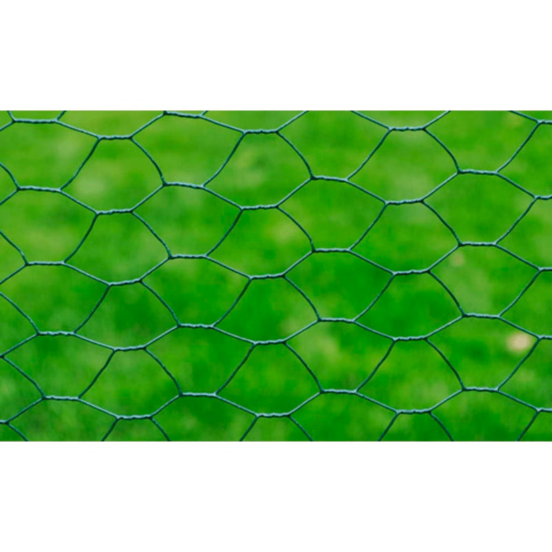 Load image into Gallery viewer, Vidaxl kippengaas 25x0,75 m staal met pvc-coating groen
