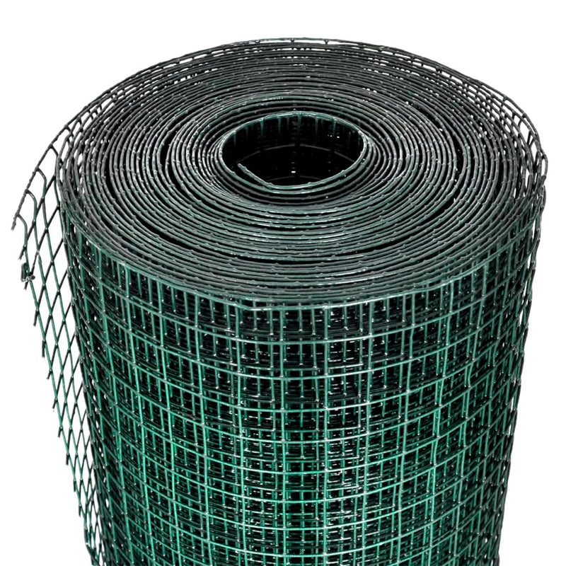 Load image into Gallery viewer, Vidaxl kippengaas 10x1 m gegalvaniseerd staal met pvc-coating groen
