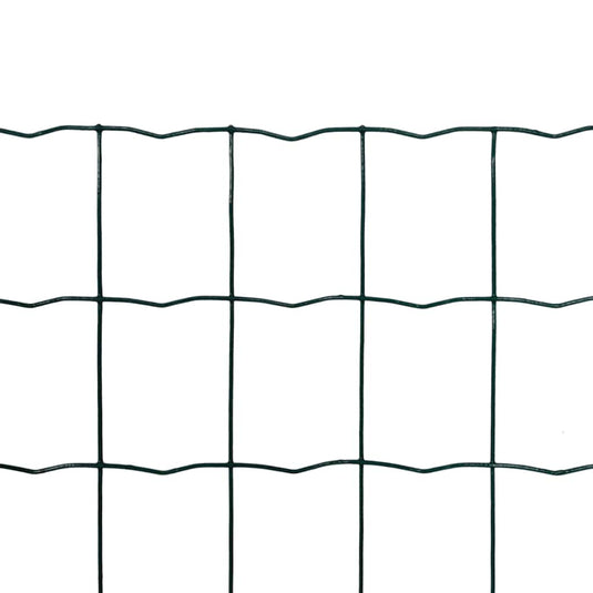 Vidaxl euro hek 10x1,2 m staal groen
