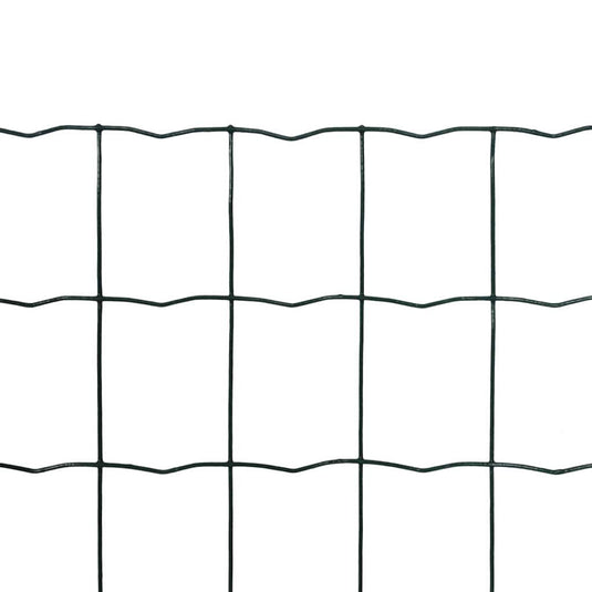 Vidaxl euro hek 10x1,2 m staal groen
