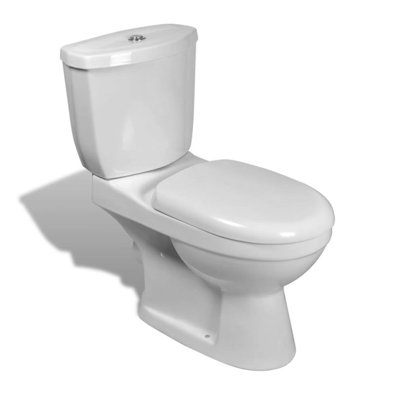 Load image into Gallery viewer, VidaXL Toilet met stortbak wit
