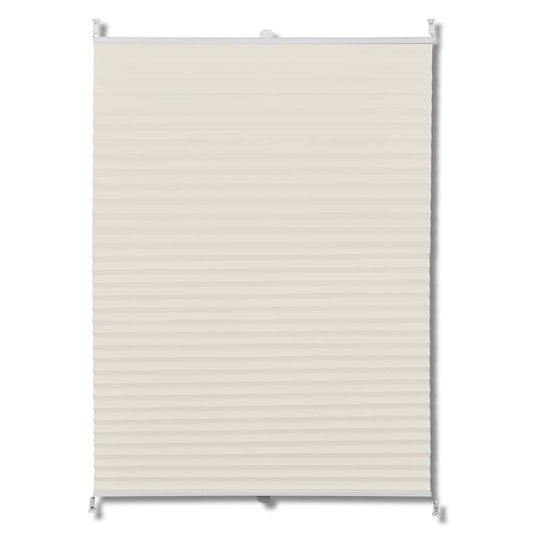 Vidaxl plissé rolgordijn 90x125cm creme