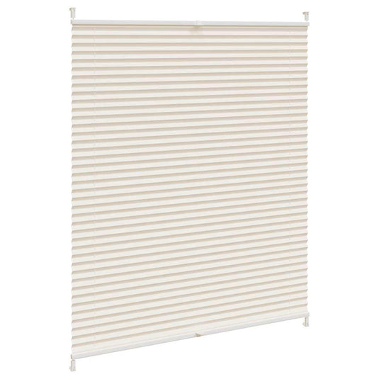 Vidaxl plisséjaloezie 100x125cm crème