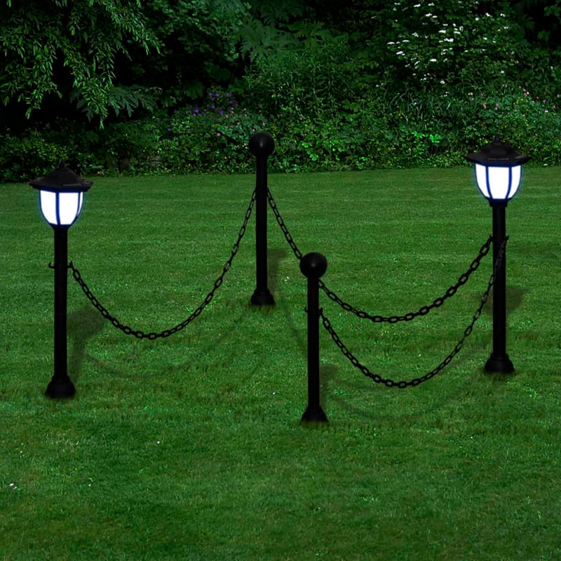 Load image into Gallery viewer, Vidaxl hekwerk met 2 solarlampen
