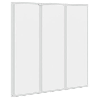 Vidaxl badscherm 3 panelen vouwbaar 117 x 120 cm