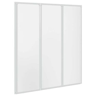 Vidaxl badscherm 3 panelen vouwbaar 141 x 132 cm