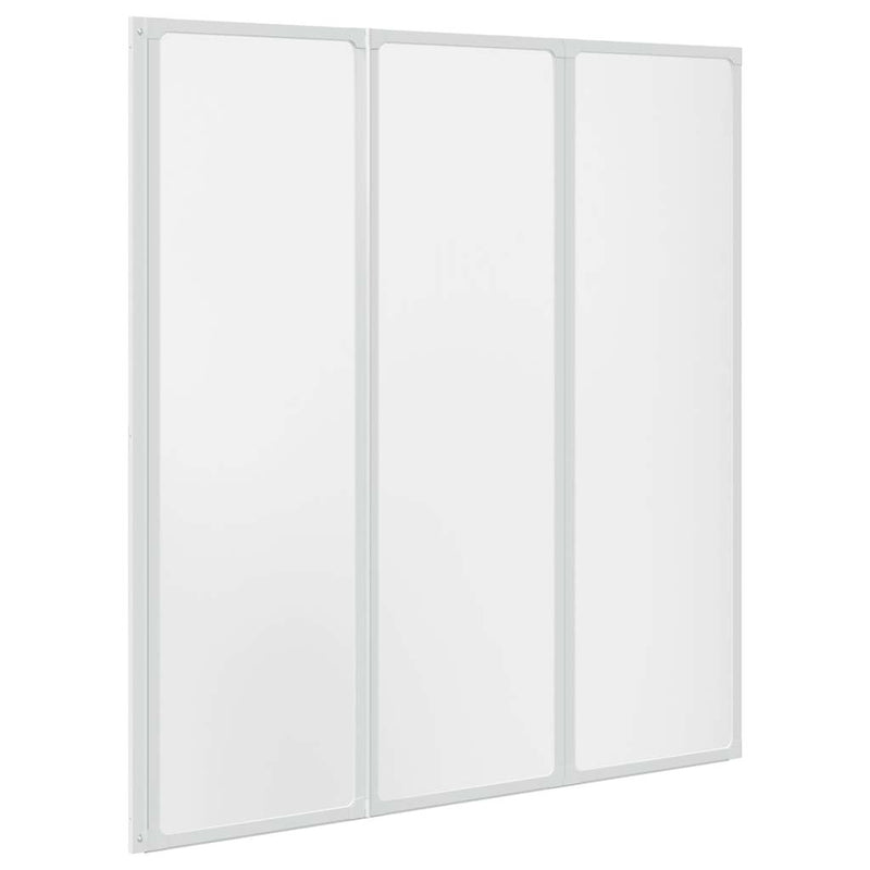 Load image into Gallery viewer, Vidaxl badscherm 3 panelen vouwbaar 141 x 132 cm
