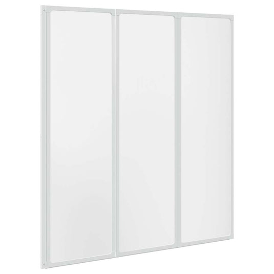 Vidaxl badscherm 3 panelen vouwbaar 141 x 132 cm