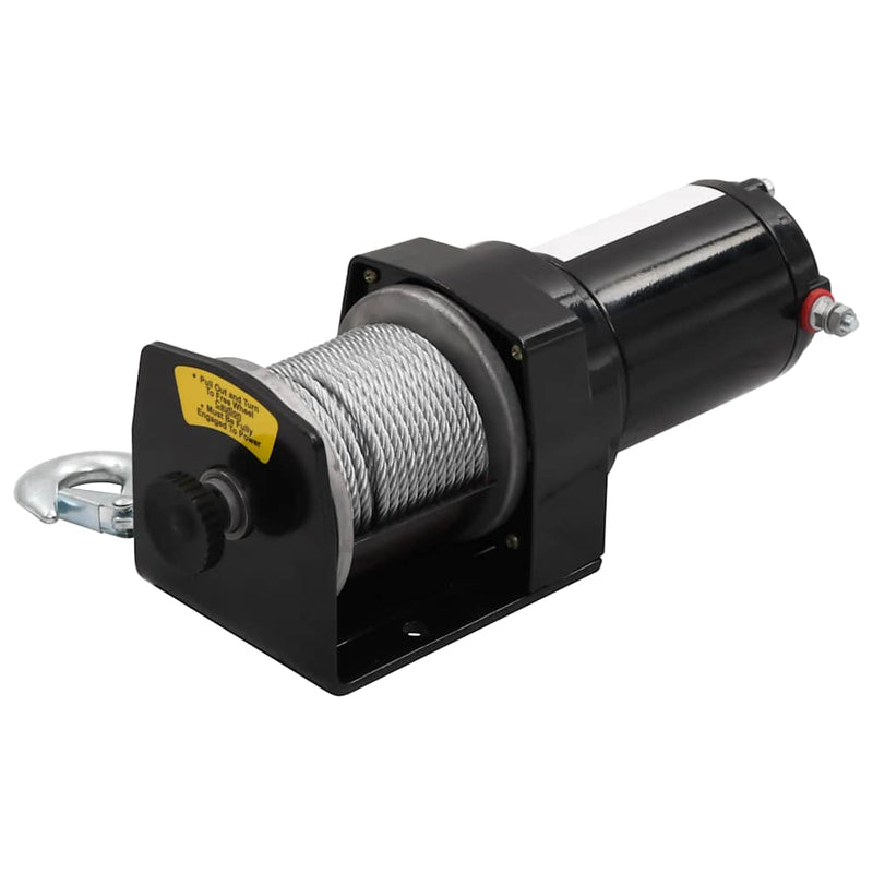 Load image into Gallery viewer, Vidaxl elektrische lier 12 v 1360 kg met montageplaat en rollenvenster
