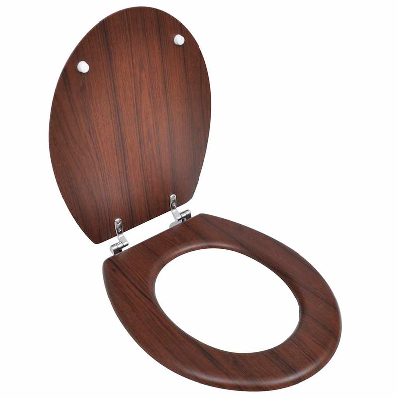 Load image into Gallery viewer, Vidaxl toiletbril simpel ontwerp mdf bruin
